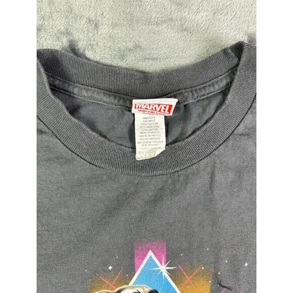 Marvel Guardians of the Galaxy‎ Rocket Raccoon T-Shirt L Gray Retro Graphic Tee - Picture 3 of 7